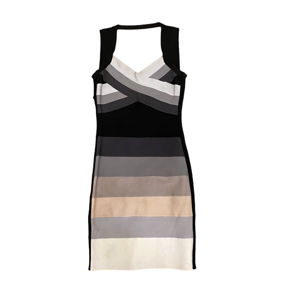 The Kewl Shop Black and White Bandage Dress